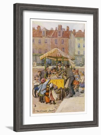 Ice Cream Stall-null-Framed Art Print