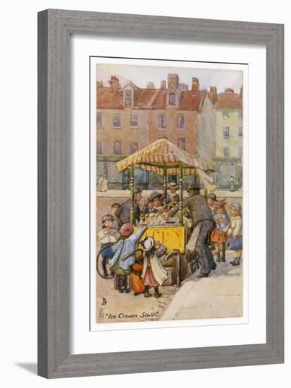 Ice Cream Stall-null-Framed Art Print