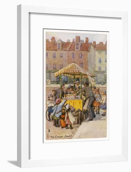 Ice Cream Stall-null-Framed Art Print