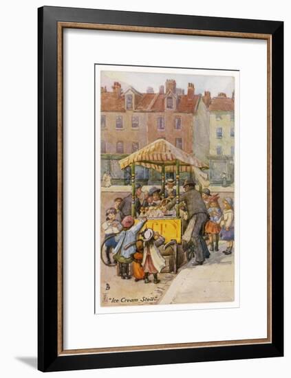 Ice Cream Stall-null-Framed Art Print