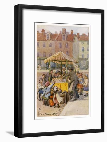 Ice Cream Stall-null-Framed Art Print