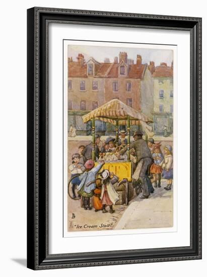 Ice Cream Stall-null-Framed Art Print