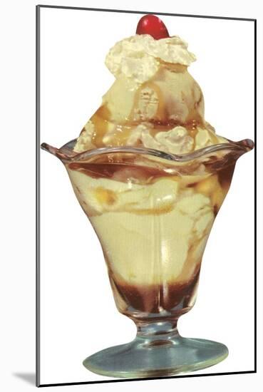 Ice Cream Sundae-null-Mounted Art Print