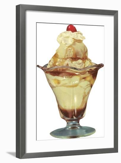 Ice Cream Sundae-null-Framed Art Print