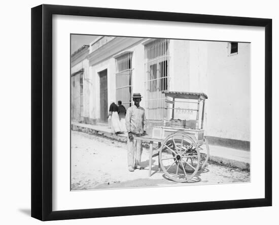 Ice Cream Vendor, Havana, Cuba-null-Framed Photo