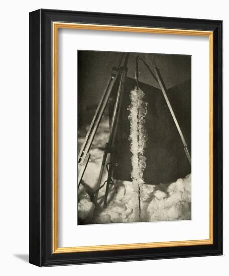 'Ice Crystals Formed on the Line of a Fish Trap', c1908, (1909)-Unknown-Framed Photographic Print