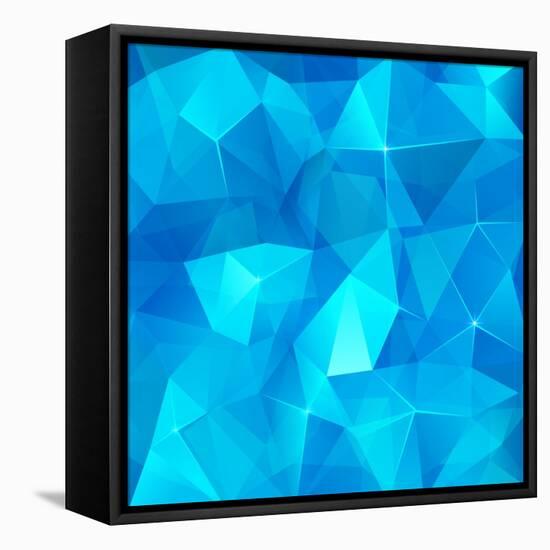 Ice Cubes Abstract Background-art_of_sun-Framed Stretched Canvas