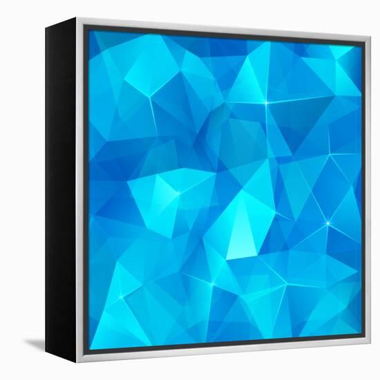 Ice Cubes Abstract Background-art_of_sun-Framed Stretched Canvas