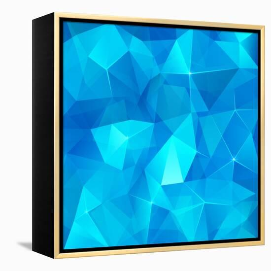 Ice Cubes Abstract Background-art_of_sun-Framed Stretched Canvas