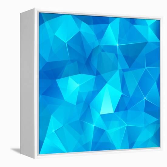 Ice Cubes Abstract Background-art_of_sun-Framed Stretched Canvas