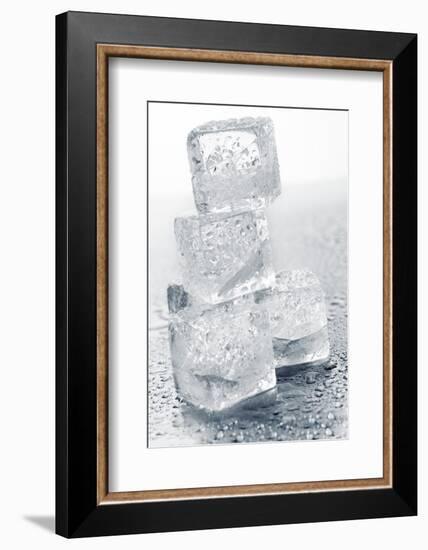 Ice Cubes in a Pile-Kröger and Gross-Framed Photographic Print