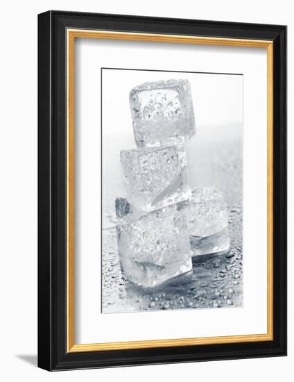 Ice Cubes in a Pile-Kröger and Gross-Framed Photographic Print
