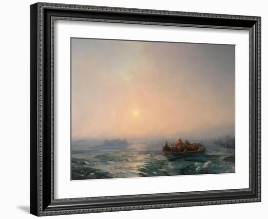 Ice Drifting on the Dnieper River, 1872-Ivan Konstantinovich Aivazovsky-Framed Giclee Print