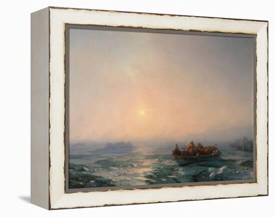 Ice Drifting on the Dnieper River, 1872-Ivan Konstantinovich Aivazovsky-Framed Premier Image Canvas
