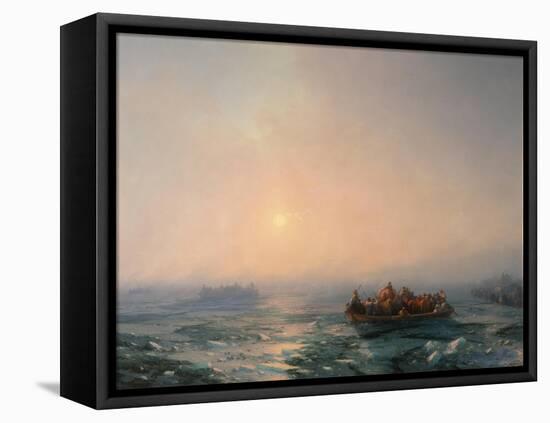 Ice Drifting on the Dnieper River, 1872-Ivan Konstantinovich Aivazovsky-Framed Premier Image Canvas