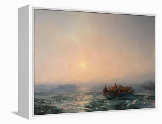 Ice Drifting on the Dnieper River, 1872-Ivan Konstantinovich Aivazovsky-Framed Premier Image Canvas