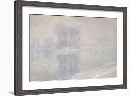 Ice Floes, 1893-Claude Monet-Framed Giclee Print