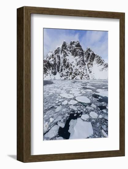 Ice Floes Choke the Waters of the Lemaire Channel, Antarctica, Polar Regions-Michael Nolan-Framed Photographic Print