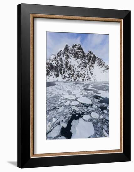 Ice Floes Choke the Waters of the Lemaire Channel, Antarctica, Polar Regions-Michael Nolan-Framed Photographic Print