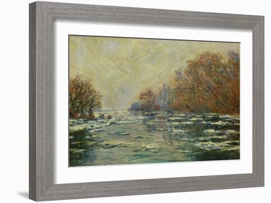 Ice Floes Near Vetheuil (Le Debacle Pres De Vetheuil), 1880-Claude Monet-Framed Giclee Print