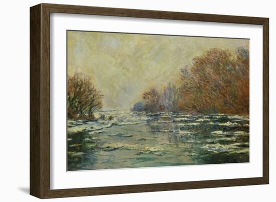 Ice Floes Near Vetheuil (Le Debacle Pres De Vetheuil), 1880-Claude Monet-Framed Giclee Print