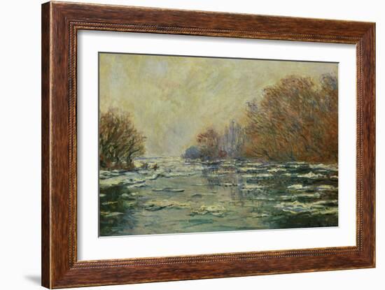 Ice Floes Near Vetheuil (Le Debacle Pres De Vetheuil), 1880-Claude Monet-Framed Giclee Print