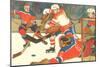 Ice Hockey Game-null-Mounted Art Print