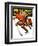 "Ice Hockey Match," Saturday Evening Post Cover, January 18, 1936-Maurice Bower-Framed Giclee Print