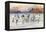 Ice Hockey, Sun Valley, Idaho-null-Framed Stretched Canvas