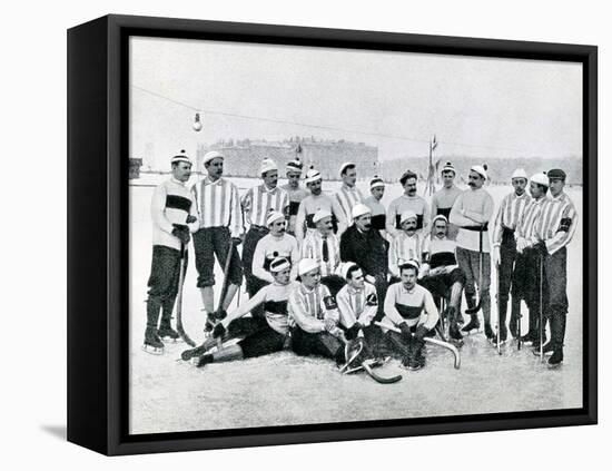 Ice-Hockey Team in St Petersburg, 1900s-Karl Karlovich Bulla-Framed Premier Image Canvas