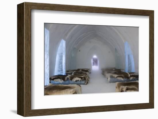 Ice Hotel Church, Jukkasjarvi, Northern Sweden-Peter Adams-Framed Photographic Print