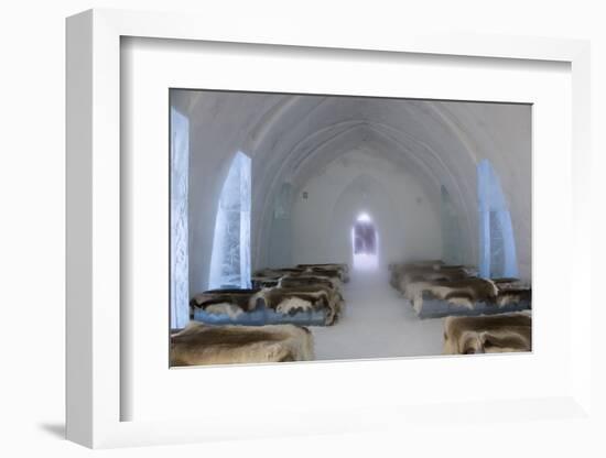 Ice Hotel Church, Jukkasjarvi, Northern Sweden-Peter Adams-Framed Photographic Print