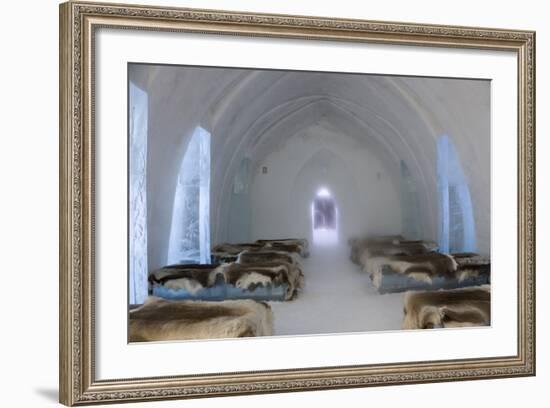 Ice Hotel Church, Jukkasjarvi, Northern Sweden-Peter Adams-Framed Photographic Print