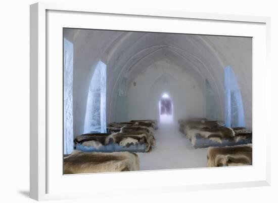 Ice Hotel Church, Jukkasjarvi, Northern Sweden-Peter Adams-Framed Photographic Print