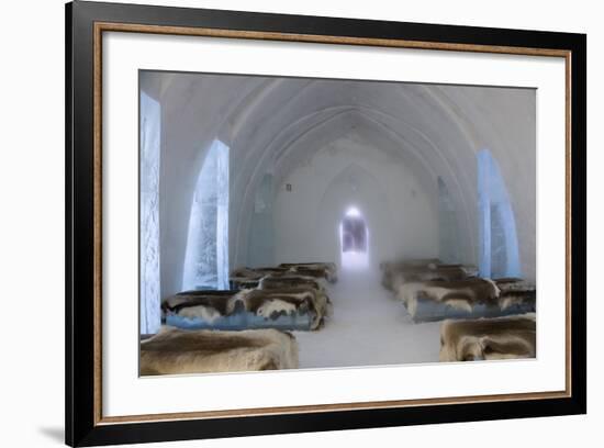 Ice Hotel Church, Jukkasjarvi, Northern Sweden-Peter Adams-Framed Photographic Print
