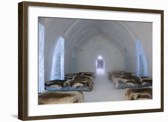 Ice Hotel Church, Jukkasjarvi, Northern Sweden-Peter Adams-Framed Photographic Print