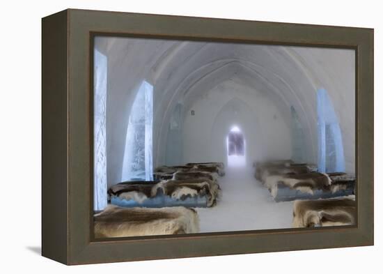 Ice Hotel Church, Jukkasjarvi, Northern Sweden-Peter Adams-Framed Premier Image Canvas