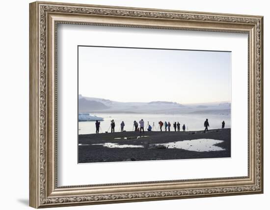 Ice, Icebergs, Glacier Lagoon, Jškulsarlon, South Iceland-Julia Wellner-Framed Photographic Print