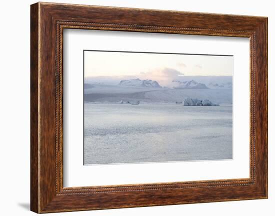 Ice, Icebergs, Glacier Lagoon, Jškulsarlon, South Iceland-Julia Wellner-Framed Photographic Print