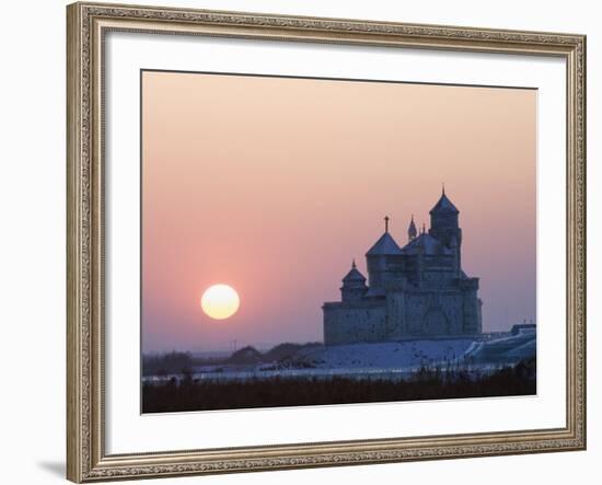 Ice Lantern Festival, Harbin, Heilongjiang Province, Northeast China, China-Kober Christian-Framed Photographic Print