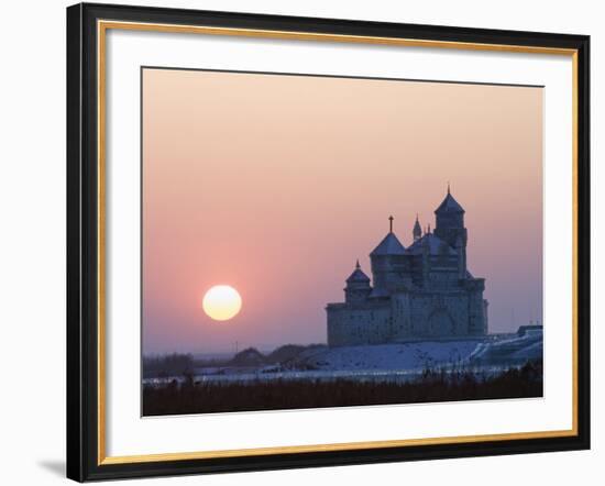 Ice Lantern Festival, Harbin, Heilongjiang Province, Northeast China, China-Kober Christian-Framed Photographic Print