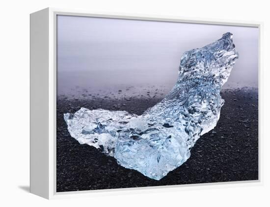 Ice on Jokulsa Beach, Iceland-Nadia Isakova-Framed Premier Image Canvas