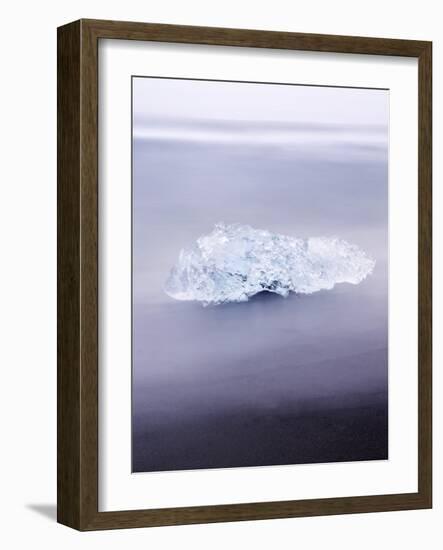 Ice on Jokulsa Beach, Iceland-Nadia Isakova-Framed Photographic Print