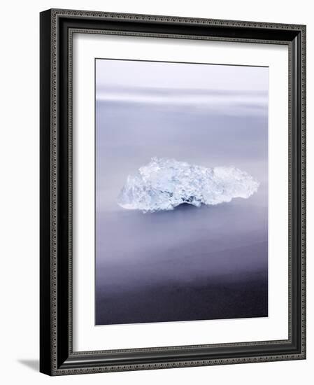 Ice on Jokulsa Beach, Iceland-Nadia Isakova-Framed Photographic Print