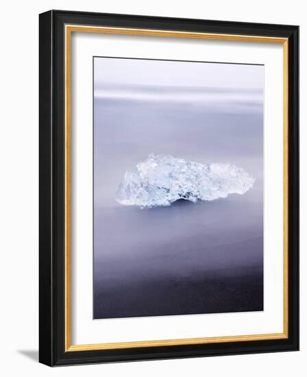 Ice on Jokulsa Beach, Iceland-Nadia Isakova-Framed Photographic Print