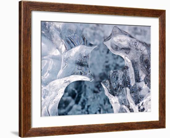 Ice on Jokulsa Beach, Iceland-Nadia Isakova-Framed Photographic Print