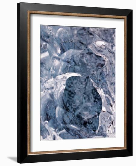 Ice on Jokulsa Beach, Iceland-Nadia Isakova-Framed Photographic Print