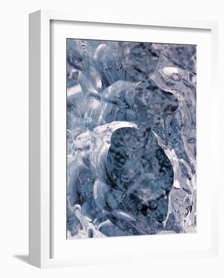 Ice on Jokulsa Beach, Iceland-Nadia Isakova-Framed Photographic Print