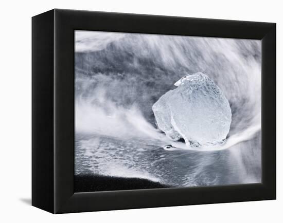 Ice on Jokulsa Beach, Iceland-Nadia Isakova-Framed Premier Image Canvas