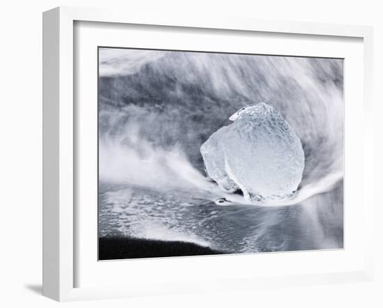 Ice on Jokulsa Beach, Iceland-Nadia Isakova-Framed Photographic Print